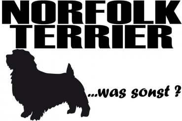 Aufkleber "Norfolk Terrier ...was sonst?"